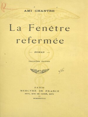 cover image of La fenêtre refermée